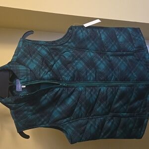 Women's Vest  Dark Green And Navy  Sz Med.